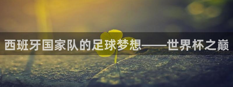 2026年世界杯赛程时间表格：西班牙国家队的足球梦想——世界杯之巅